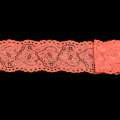 Кружево стрейч 60мм коралловое