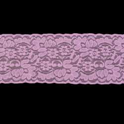 Кружево стрейч 100мм сиреневое