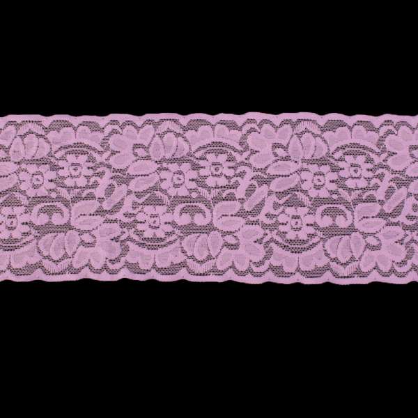 Кружево стрейч 100мм сиреневое