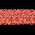 Кружево стрейч розы 100мм коралловое