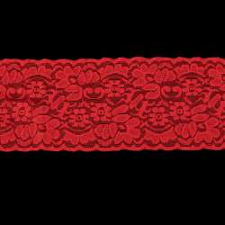 Кружево стрейч 100мм красное