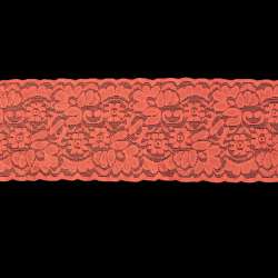 Кружево стрейч 100мм коралловое