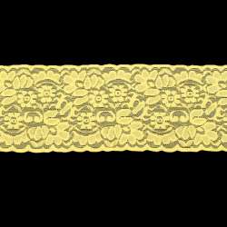 Кружево стрейч 100мм желтое