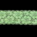 Кружево стрейч розы 100мм салатовое
