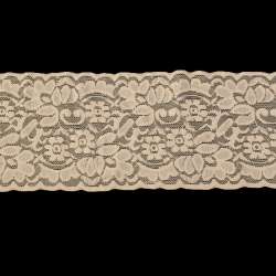 Кружево стрейч 100мм бежевое светлое