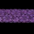 Кружево стрейч розы 100мм фиолетовое