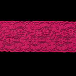 Кружево стрейч 100мм малиновое