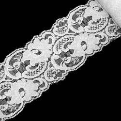 Кружево стрейч 85мм белое