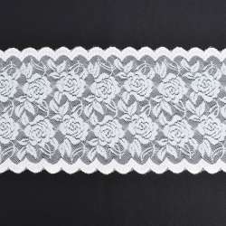 Кружево стрейч 140мм молочное