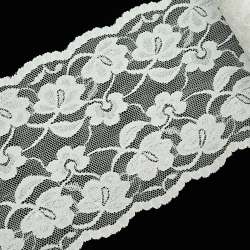 Кружево стрейч 150мм молочное