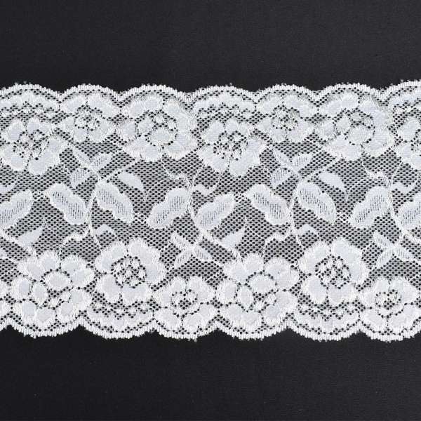 Кружево стрейч 150мм молочное