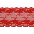 Кружево стрейч 150мм красное