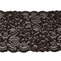 Кружево стрейч розы 175мм коричневое