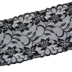 Кружево стрейч 180мм черное