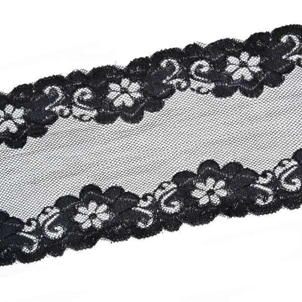 Кружево стрейч 180мм черное