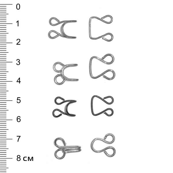 Крючок пришивной металлический