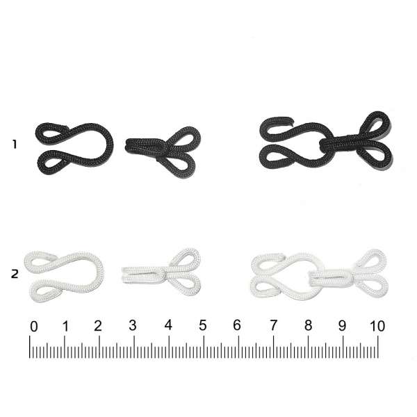 Крючок пришивной металический обтянутый тканью 2 цвета