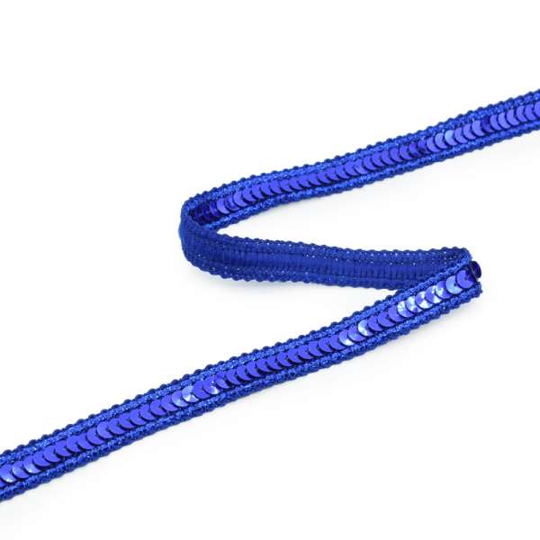 Тесьма с пайеткой 13мм электрик