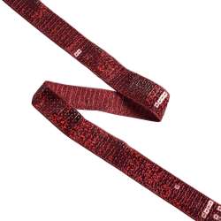Тесьма с пайетками 20мм бордовая