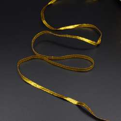 Тесьма отделочная метанить 4 мм золото