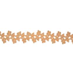 Тесьма замшевая цветочек бежевая