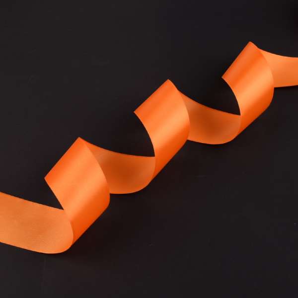 Лента атласная 50мм оранжевая