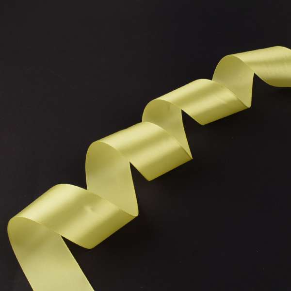 Лента атласная 50мм желтая