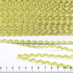 Тесьма вьюнок метанить 10мм золото (24м)