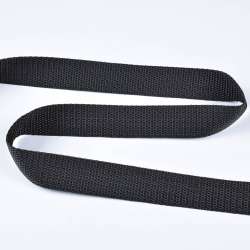 Лента ременная 25мм черная 02В7Г27