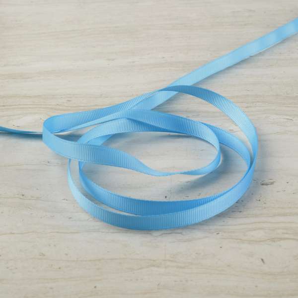 Лента репсовая 10мм голубая