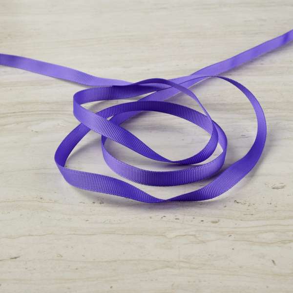 Лента репсовая 10мм фиолетовая светлая