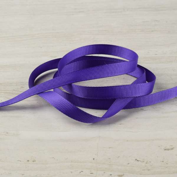 Лента репсовая 10мм фиолетовая