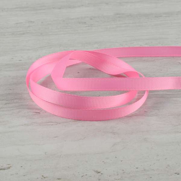 Лента репсовая 10мм розовая