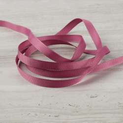 Лента репсовая 10мм фрезовая темная