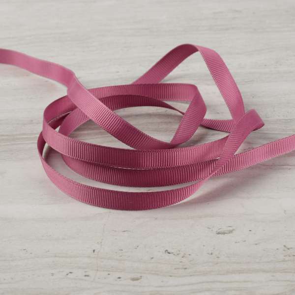 Лента репсовая 10мм фрезовая темная