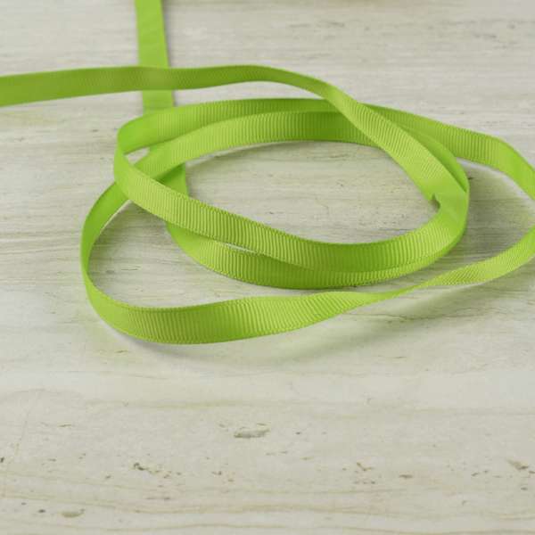 Лента репсовая 10мм зеленая светлая