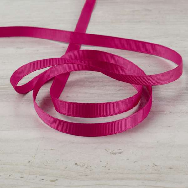 Лента репсовая 10мм малиновая темная