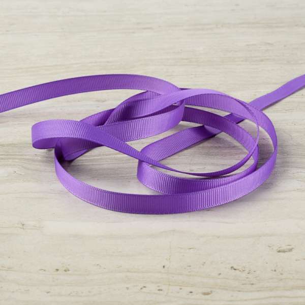 Лента репсовая 10мм сиреневая темная