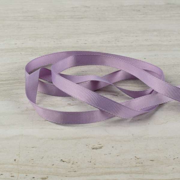 Лента репсовая 10мм сиренево-серая