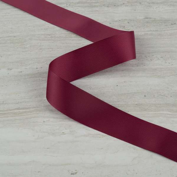 Лента репсовая 40мм бордовая