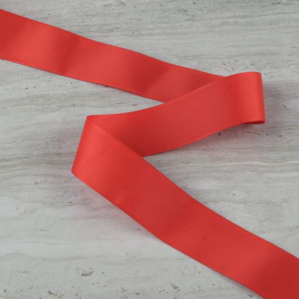 Лента репсовая 40мм красная