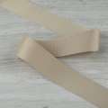 Лента репсовая 40мм бежевая темная