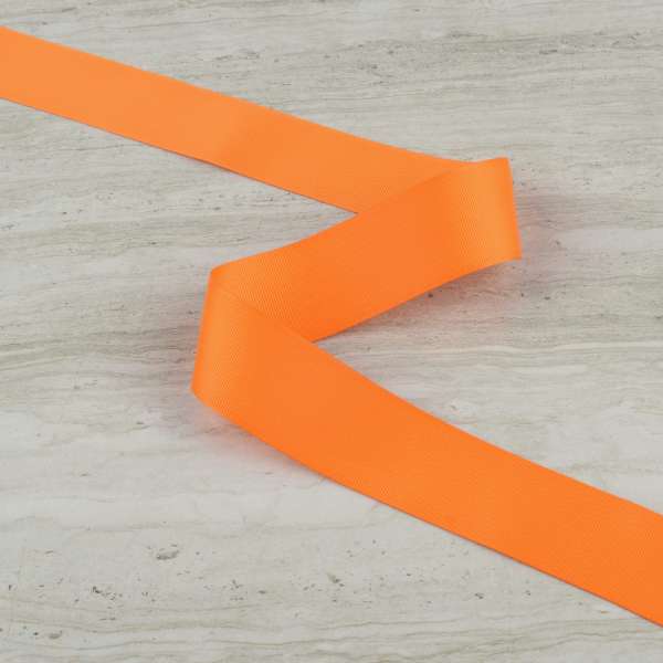 Лента репсовая 40мм оранжевая
