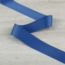 Лента репсовая 40мм синяя