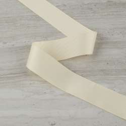 Лента репсовая 40мм бежевая светлая