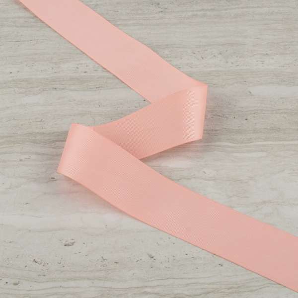 Лента репсовая 40мм персиковая