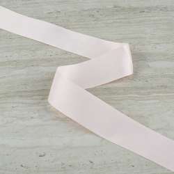 Лента репсовая 40мм молочно-розовая