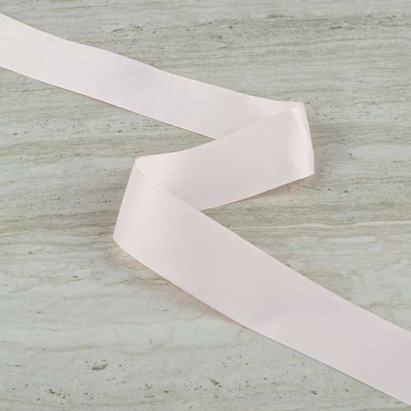 Лента репсовая 40мм молочно-розовая