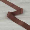 Лента репсовая 40мм коричневая