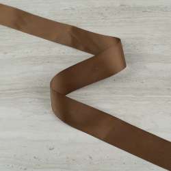 Лента репсовая 40мм коричневая светлая